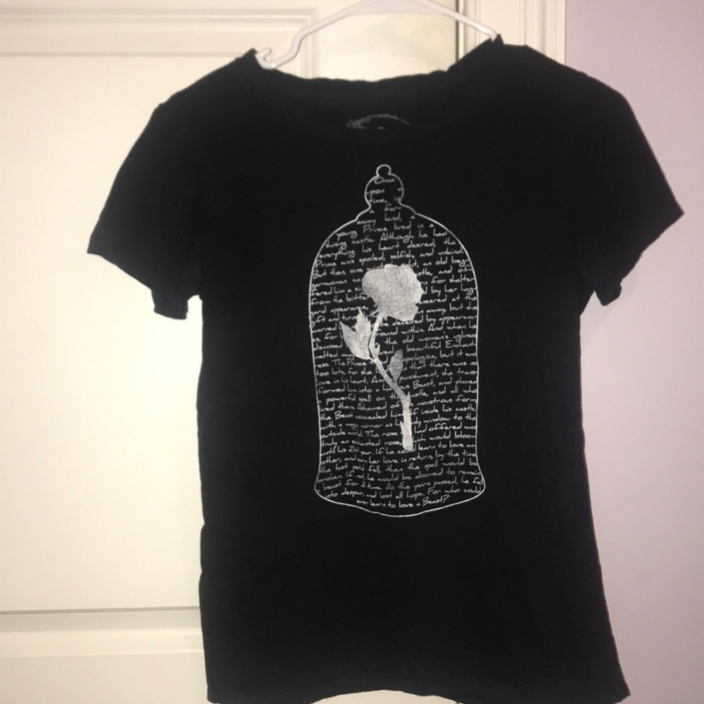 Beauty And The Beast Enchanted Rose T Shirt